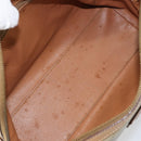 CELINE Macadam Canvas Hand Bag PVC Beige Gold Auth bs31807-10