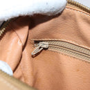 CELINE Macadam Canvas Hand Bag PVC Beige Gold Auth bs31807-21