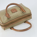 CELINE Macadam Canvas Hand Bag PVC Beige Gold Auth bs31807-6