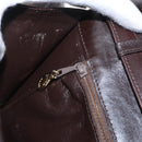 CELINE C Sulky Shoulder Bag Canvas Brown Gold Auth bs31808-21