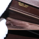 CELINE C Sulky Shoulder Bag Canvas Brown Gold Auth bs31808-12