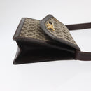 CELINE C Sulky Shoulder Bag Canvas Brown Gold Auth bs31808-3
