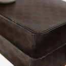CELINE Macadam Canvas Hand Bag PVC Leather Brown Gold Auth bs31809-13