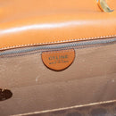 CELINE Macadam Canvas Hand Bag PVC Leather Brown Gold Auth bs31809-17