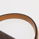 CELINE Macadam Canvas Hand Bag PVC Leather Brown Gold Auth bs31809-8