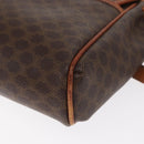 CELINE Macadam Canvas Shoulder Bag PVC Leather Brown Gold Auth bs31810-13
