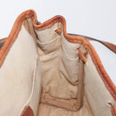 CELINE Macadam Canvas Shoulder Bag PVC Leather Brown Gold Auth bs31810-19