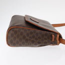 CELINE Macadam Canvas Shoulder Bag PVC Leather Brown Gold Auth bs31810-4