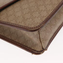 CELINE Macadam Canvas Shoulder Bag PVC Beige Gold Auth bs31811-8