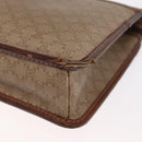 CELINE Macadam Canvas Shoulder Bag PVC Beige Gold Auth bs31811-17