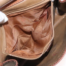 CELINE Macadam Canvas Shoulder Bag PVC Beige Gold Auth bs31811-23