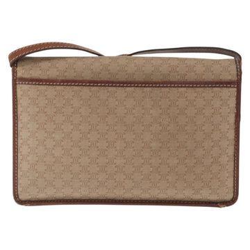 CELINE Macadam Canvas Shoulder Bag PVC Beige Gold Auth bs31811 - 0