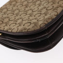 CELINE C Sulky Shoulder Bag Canvas Brown Gold Auth bs31812-16