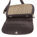 CELINE C Sulky Shoulder Bag Canvas Brown Gold Auth bs31812-9