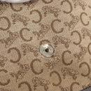 CELINE C Sulky Shoulder Bag Canvas Brown Gold Auth bs31812-10