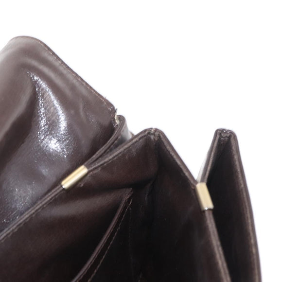 CELINE C Sulky Shoulder Bag Canvas Brown Gold Auth bs31812