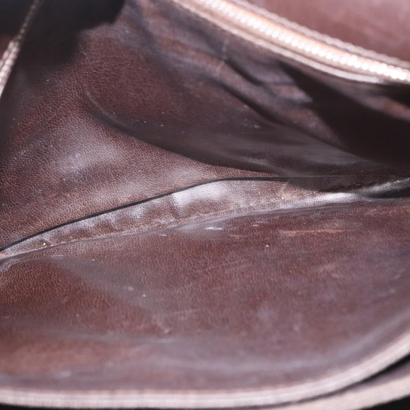 CELINE C Sulky Shoulder Bag Canvas Brown Gold Auth bs31812