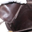 CELINE C Sulky Shoulder Bag Canvas Brown Gold Auth bs31812-23