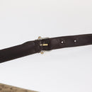 CELINE C Sulky Shoulder Bag Canvas Brown Gold Auth bs31812-14