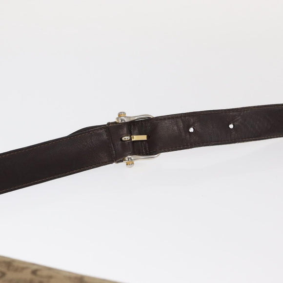 CELINE C Sulky Shoulder Bag Canvas Brown Gold Auth bs31812