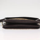 CELINE C Sulky Shoulder Bag Canvas Brown Gold Auth bs31812-5