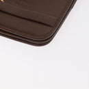 Christian Dior Shoulder Bag Leather Brown Gold Auth bs31813-11
