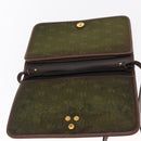 Christian Dior Shoulder Bag Leather Brown Gold Auth bs31813-15