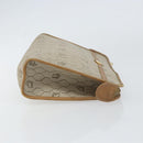 Christian Dior Honeycomb Canvas Clutch Bag PVC Beige Gold Auth bs31814-3