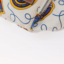 LOEWE Waist Bag Canvas White Silver Auth bs31816-14