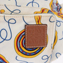 LOEWE Waist Bag Canvas White Silver Auth bs31816-17