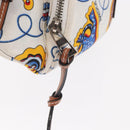 LOEWE Waist Bag Canvas White Silver Auth bs31816-19