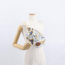 LOEWE Waist Bag Canvas White Silver Auth bs31816-23