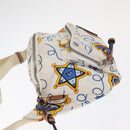 LOEWE Waist Bag Canvas White Silver Auth bs31816-4