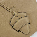 LOEWE Barcelona Hand Bag Leather Beige Auth bs31817-18