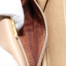 LOEWE Barcelona Hand Bag Leather Beige Auth bs31817-25