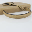 LOEWE Barcelona Hand Bag Leather Beige Auth bs31817-7