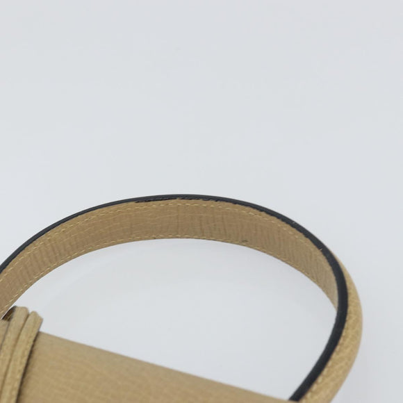 LOEWE Barcelona Hand Bag Leather Beige Auth bs31817