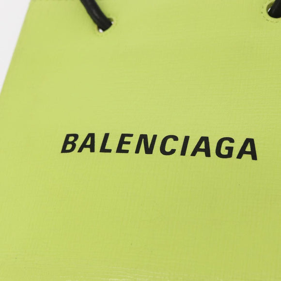 BALENCIAGA Tote Bag Leather 2way Yellow 572411 Auth bs31818