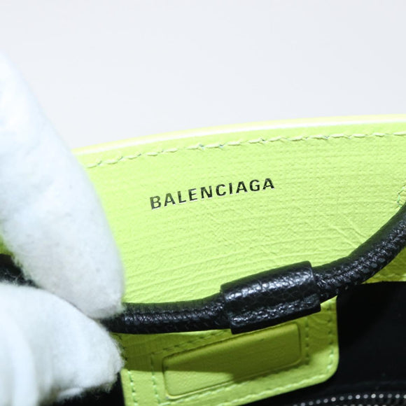 BALENCIAGA Tote Bag Leather 2way Yellow 572411 Auth bs31818