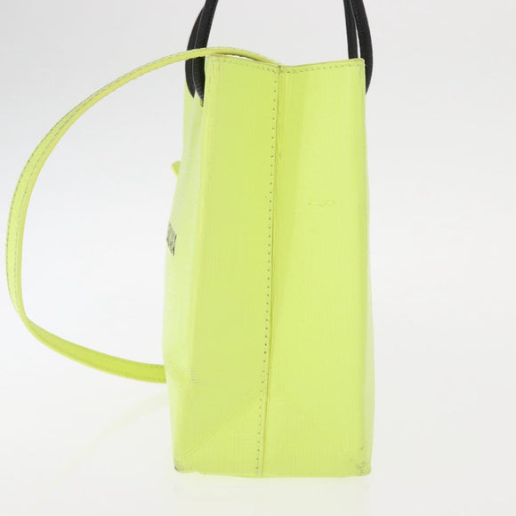 BALENCIAGA Tote Bag Leather 2way Yellow 572411 Auth bs31818