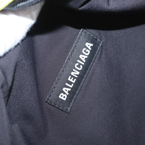 BALENCIAGA Waist bag Nylon Yellow Silver 567041 Auth bs31819