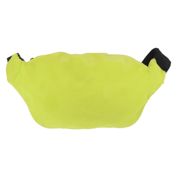 BALENCIAGA Waist bag Nylon Yellow Silver 567041 Auth bs31819