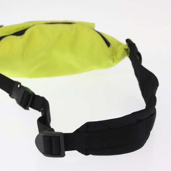 BALENCIAGA Waist bag Nylon Yellow Silver 567041 Auth bs31819