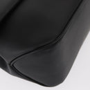 Salvatore Ferragamo Vala Shoulder Bag Leather Black Silver Auth bs31823-15