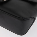 Salvatore Ferragamo Vala Shoulder Bag Leather Black Silver Auth bs31823-16