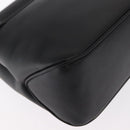 Salvatore Ferragamo Vala Shoulder Bag Leather Black Silver Auth bs31823-17