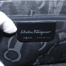 Salvatore Ferragamo Vala Shoulder Bag Leather Black Silver Auth bs31823-11