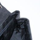 Salvatore Ferragamo Vala Shoulder Bag Leather Black Silver Auth bs31823-21
