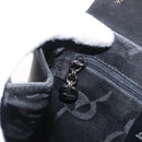 Salvatore Ferragamo Vala Shoulder Bag Leather Black Silver Auth bs31823-23