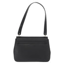 Salvatore Ferragamo Vala Shoulder Bag Leather Black Silver Auth bs31823-2